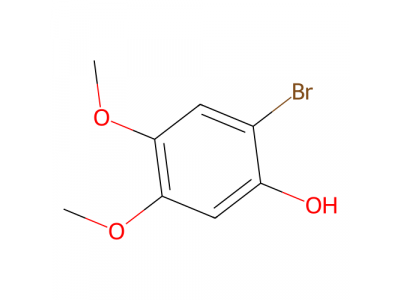 2-溴-4,5-二甲氧基苯酚，129103-69-1，>97.0%(GC)