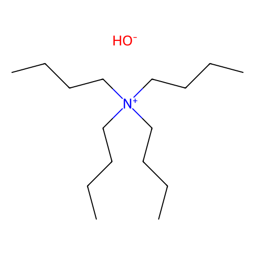 <em>四丁基</em><em>氢氧化铵</em>溶液，<em>2052-49</em>-5，10% in H2O