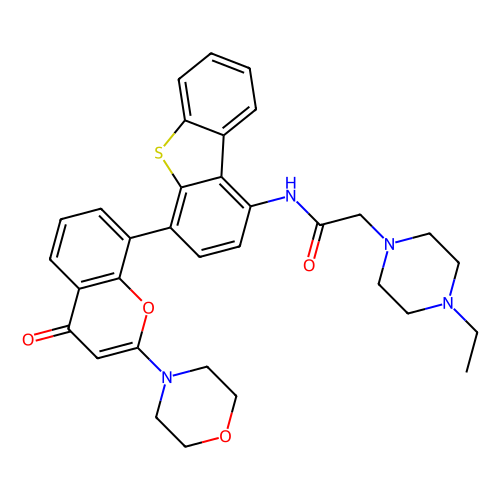 <em>KU</em>-0060648,DNA-PK和PI 3-K双重抑制剂，881375-00-4，98% 