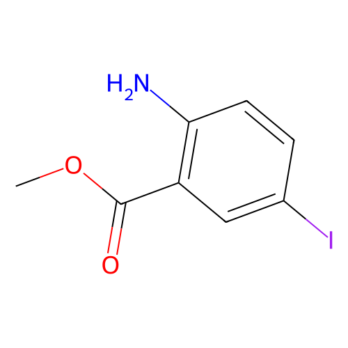 5-<em>碘</em>代<em>邻</em>氨基苯甲酸甲酯，77317-55-6，>98.0%(GC)