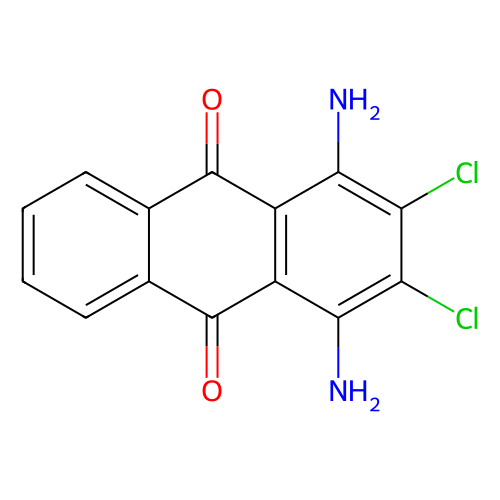 1,4-二氨基-2,3-二氯蒽醌，81-42-5，93