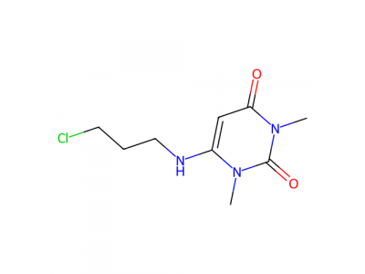 6-[(3-氯丙基)氨基]-1,3-二甲基尿嘧啶，34654-81-4，≥98.0%