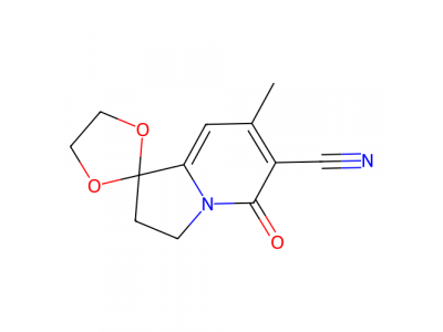 2'，3'-二氢-7'-甲基-5'-氧代螺环[1,3-二氧戊环-2,1'（5'H）-吲哚嗪]-6'-腈，58610-64-3，95%