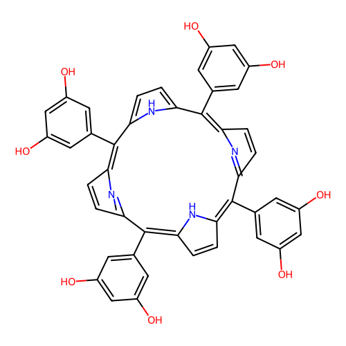 <em>5,10,5</em>,20-四(3,5-二羟苯基)卟啉，145764-54-1，90%