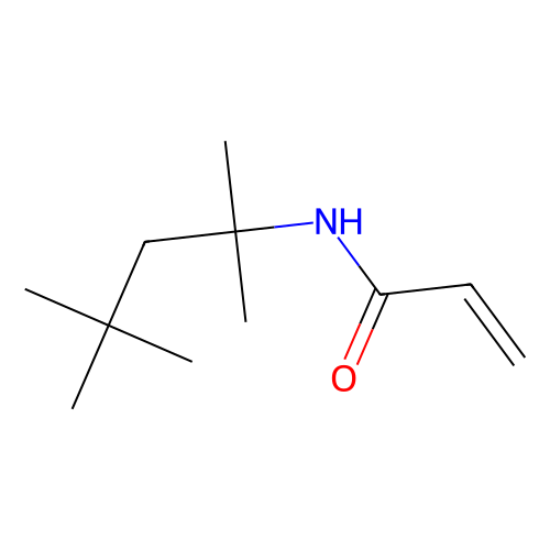 N-(1,1,3,3-四<em>甲基</em>丁基)丙烯酰胺 (<em>含</em><em>稳定剂</em>MEHQ)，4223-03-4，98%