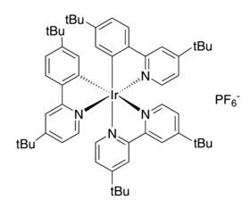 (ir[<em>4-t-bu-phenyl-4</em>-t-bu-py]2(dtbpy))pf6，808142-80-5，97%