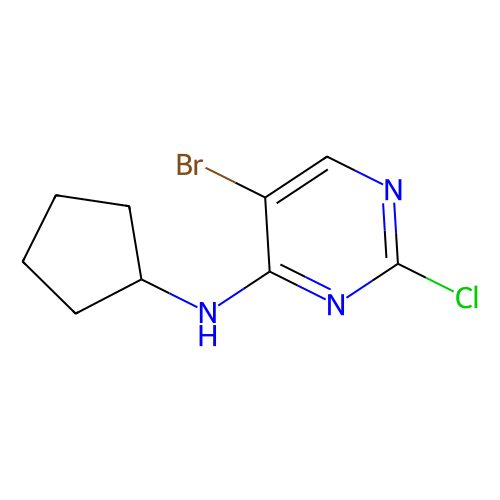 5-溴-2-氯-N-<em>环</em><em>戊基</em>-4-嘧啶胺，733039-20-8，95%