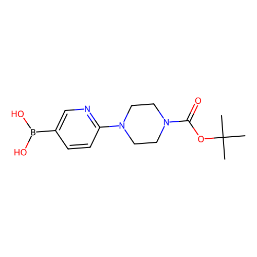 2-(4-<em>N-Boc</em>-<em>哌嗪</em>基)吡啶-5-硼酸，919347-67-4，96%