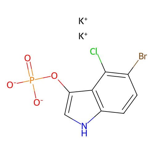 5-溴-4-氯-3-吲哚磷酸 <em>二</em><em>钾盐</em>，102185-49-9，97%