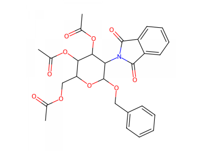 苄基2-脱氧-2-邻苯二甲酰亚胺-3,4,6-三-O-乙酰基-β-D-吡喃葡萄糖苷，80035-31-0，98%