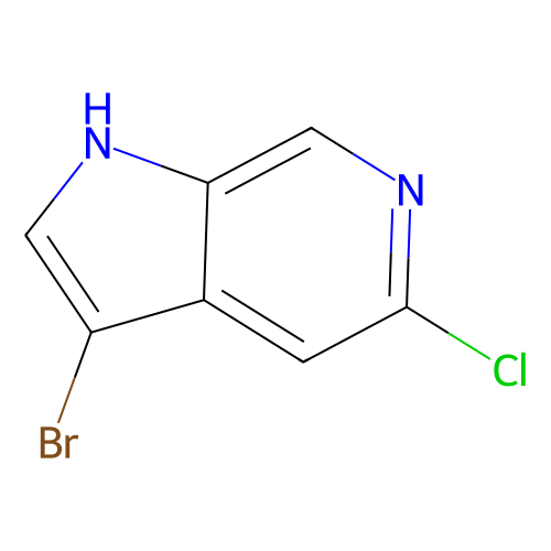<em>3</em>-溴-5-氯-1H-<em>吡咯</em><em>并</em>[<em>2,3-c</em>]<em>吡啶</em>，1167056-96-3，96%