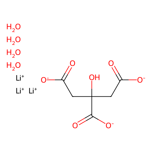柠檬酸锂 <em>四</em><em>水合物</em>，6080-58-6，99%