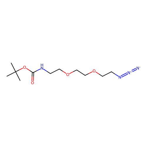 Boc-N-氨基-<em>PEG</em>2-C2-<em>叠氮</em>化物，950683-55-3，94%