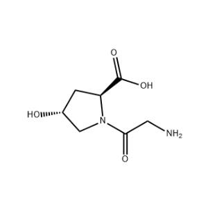 (2S,<em>4R</em>)-1-(2-氨基乙酰基)-4-羟基吡咯烷-2-羧酸，24587-32-4，97%