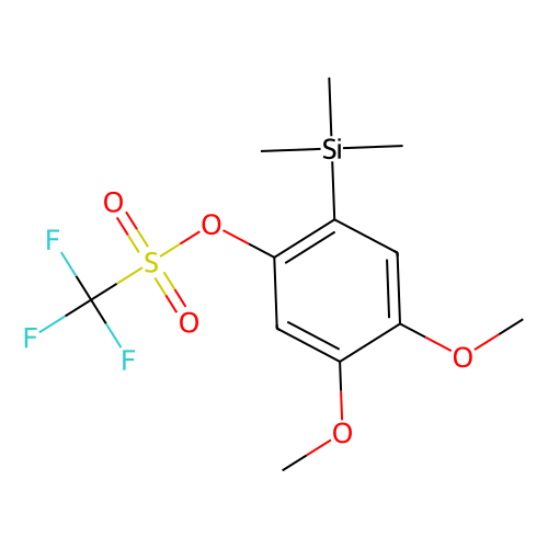 4,5-二甲氧基-2-(<em>三甲基</em><em>硅</em><em>基</em>)苯基<em>三</em>氟甲磺酸<em>酯</em>，866252-52-0，98%