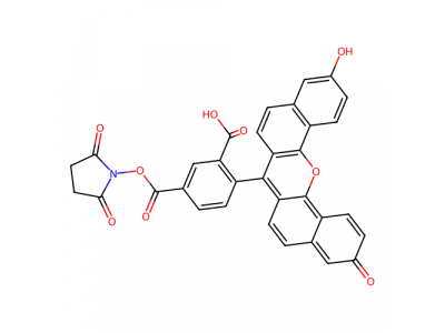 5(6)-羧萘基荧光素-N-羟基琥珀酰亚胺酯，150347-58-3，90%