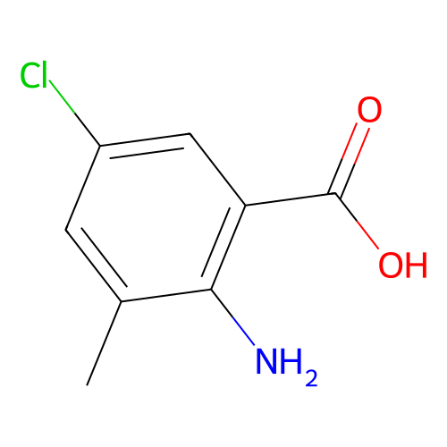 2-氨基-<em>5</em>-氯-3-<em>甲基</em><em>苯甲酸</em>，20776-67-4，98%