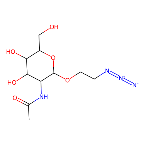<em>2</em>-叠氮乙基-<em>2</em>-乙酰氨基-<em>2</em>-脱氧-β-<em>D</em>-吡喃葡萄糖苷，142072-12-6，>98.0%(HPLC)
