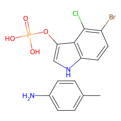 5-溴-4-氯-3-吲哚基磷酸酯对甲苯胺盐（<em>BCIP</em>)，6578-06-9，用于分子生物学, ≥99%