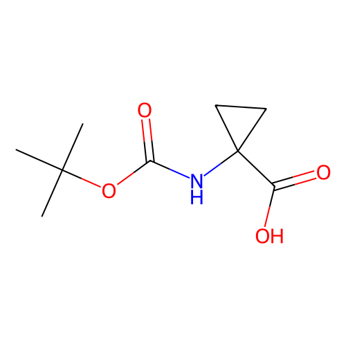Boc-<em>1</em>-氨基环丙基甲酸，88950-64-5，≥98.0% (HPLC)