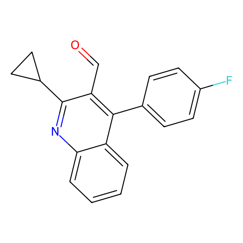 2-环丙基-4-(4-氟<em>苯基</em>)喹啉-<em>3</em>-<em>甲醛</em>，121660-37-5，95%