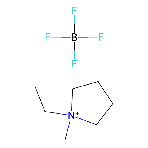<em>1</em>-<em>乙基</em>-<em>1</em>-甲基<em>吡咯烷</em>鎓四氟硼酸盐，117947-85-0，98%