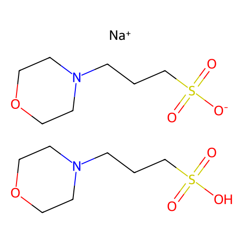 3-(N-吗啉)丙磺酸半钠盐，117961-20-3，≥99% (titration