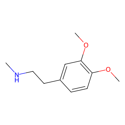 2-(3,4-二<em>甲</em>氧基苯基)-<em>N</em>-甲基<em>乙胺</em>，3490-06-0，≥95.0%(GC)