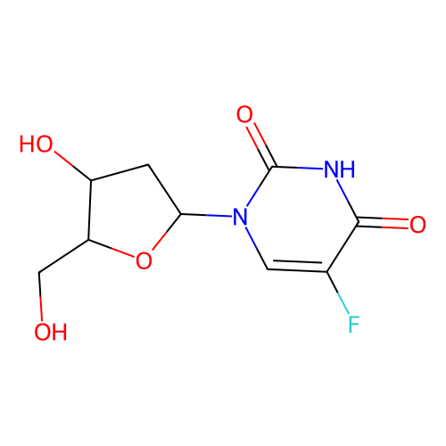 5-氟-<em>2</em>'-<em>脱氧</em>尿苷，50-91-9，99%