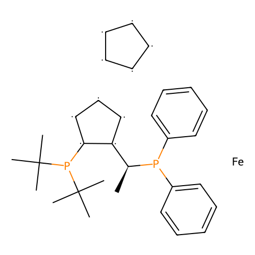 （R）-1-[（SP）-2-（<em>二叔</em><em>丁基</em><em>膦</em>基）二茂铁基]乙基二苯基<em>膦</em>，223120-71-6，95%