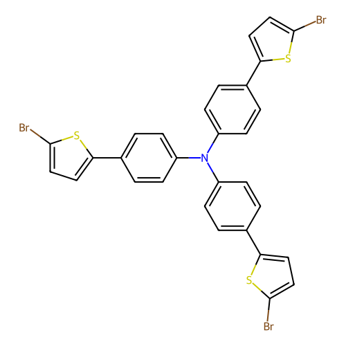 三[4-(5-溴<em>噻吩</em>-2-基)<em>苯基</em>]胺，339985-36-3，98%