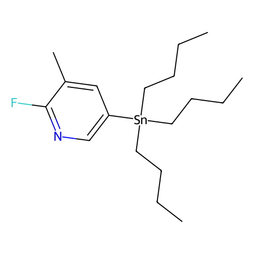 2-氟-3-甲基-5-(<em>三</em><em>丁基</em><em>锡</em>烷基)吡啶，405556-98-1，96%