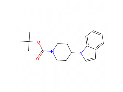 4-(吲哚-1-基)哌啶甲酸叔丁酯，170364-89-3，95%