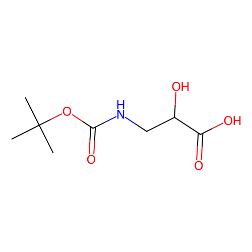 N-<em>Boc</em>-3-<em>氨基</em>-2-羟基丙酸，218916-<em>64</em>-4，97%