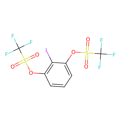 2-<em>碘</em>-1,3-亚苯基双(<em>三</em><em>氟</em>甲磺酸酯)，514826-78-9，98%