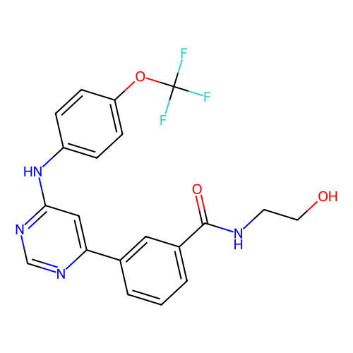 N-(2-羟基乙基)-<em>3</em>-[6-[[<em>4</em>-(三氟<em>甲</em><em>氧基</em>)苯基]<em>氨基</em>]-<em>4</em>-嘧啶基]<em>苯</em><em>甲酰胺</em>，778277-15-9，≥97%