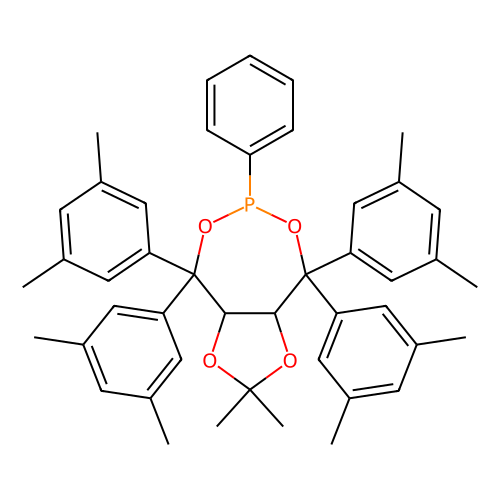 (3aR,8aR)-(-)-<em>4,4</em>,8,8-四(3,5-<em>二甲基</em>苯基)四氢-<em>2</em>,2-<em>二甲基</em>-6-苯基-1,3-间二氧杂环<em>戊烯</em>并[<em>4</em>,5-e] 二氧膦，1019840-96-0，97%