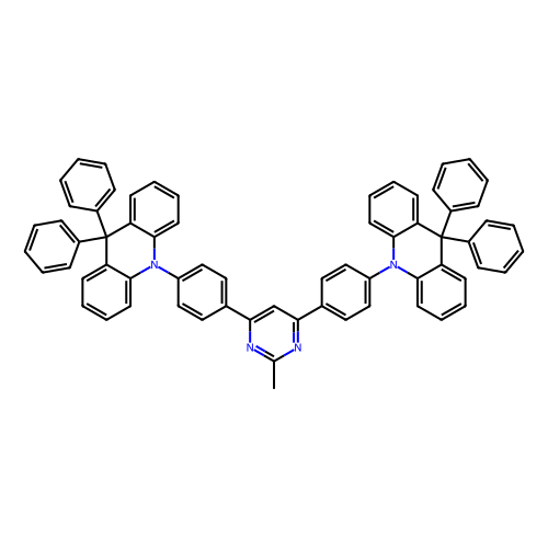 2-甲基-4,6-双[4-(<em>9</em>,9-二苯基-<em>9</em>,10-二氢<em>吖啶</em>)苯基]嘧啶，2019165-20-7，98%，Sublimed