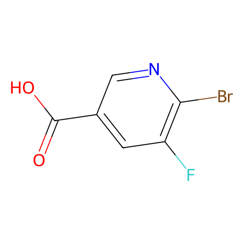 6-<em>溴</em>-5-氟吡啶-<em>3</em>-羧酸，38186-87-7，<em>96</em>%