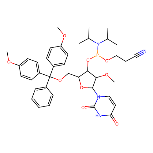 DMT-2'-O-<em>甲基</em>-rU亚<em>磷</em><em>酰胺</em>，110764-79-9，95%