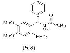 [S(R)]-N-[(S)-[2-(二苯基膦)-4,5-二甲氧基苯基](4-苯基)甲基]-N-甲基-2-<em>叔</em><em>丁基</em><em>亚</em><em>磺</em><em>酰胺</em>，≥95%