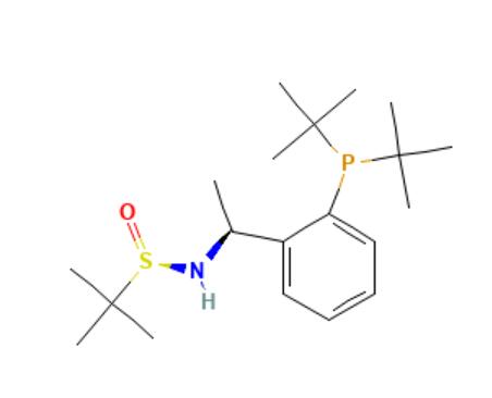 [S(R)]-N-[(S)-1-[2-(<em>二叔</em><em>丁基</em><em>膦</em>)苯基]乙基]-2-叔<em>丁基</em>亚磺酰胺，≥95%