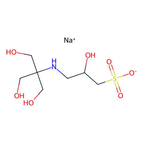 3-[N-<em>三</em>(<em>羟</em><em>甲基</em>)<em>甲</em>胺]-2-羟基<em>丙</em><em>磺酸</em> <em>钠盐</em>，105140-25-8，99%