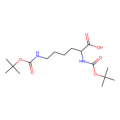 N2,N6-双-Boc-<em>D</em>-<em>赖氨酸</em>，65360-<em>27</em>-2，95%