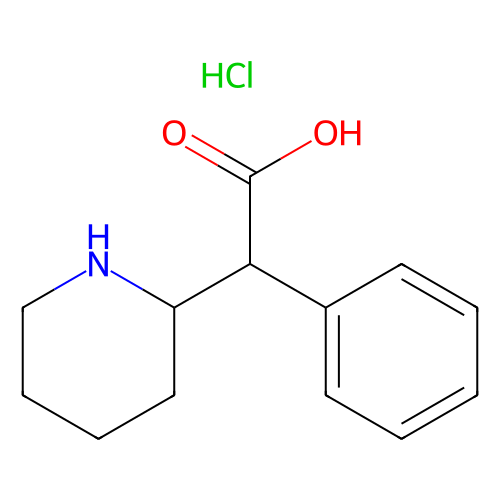 2-苯基-2-(哌啶-2-基)乙酸盐酸盐，19395-40-5，95