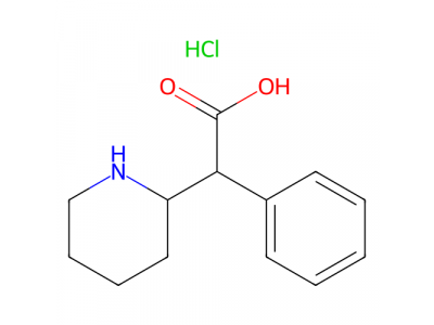 2-苯基-2-(哌啶-2-基)乙酸盐酸盐，19395-40-5，95%