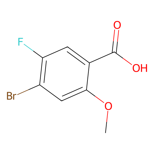 4-溴-<em>5</em>-<em>氟</em>-<em>2</em>-<em>甲</em><em>氧基</em><em>苯甲酸</em>，1780187-45-2，98%