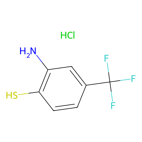 2-氨基-<em>4</em>-(三氟甲基)<em>苯</em><em>硫醇</em>盐酸盐，4274-38-8，97%