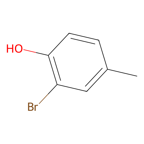 2-<em>溴</em>-4-甲基苯酚，6627-<em>55-0</em>，>98.0%(GC)