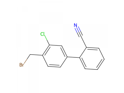 4'-（溴甲基）-3'-氯-[1,1'-联苯]-2-甲腈，887268-24-8，97%